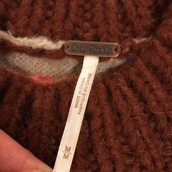 Free People Snow Globe Fair Isle Alpaca Wool Pullover Sweater - Picture 10 of 16